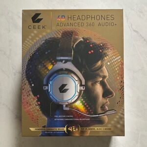 NWT! Ceek 4D Advanced 360 Bluetooth headphones